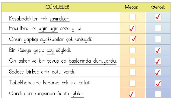 4. Sınıf Türkçe Ders Kitabı 58-59-60-61-62-63. Sayfa Cevapları MEB Yayınları